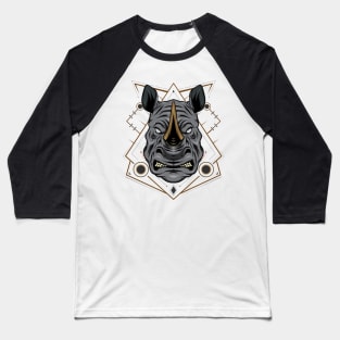 Rhino head logo. Design template Baseball T-Shirt